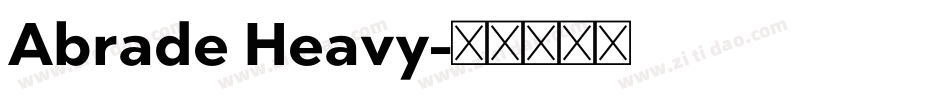 Abrade Heavy字体转换